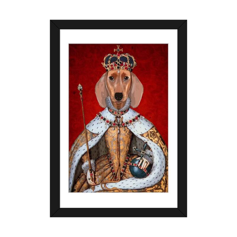 iCanvas "Dachshund Queen II" by Fab Funky Bed Bath & Beyond 37440626